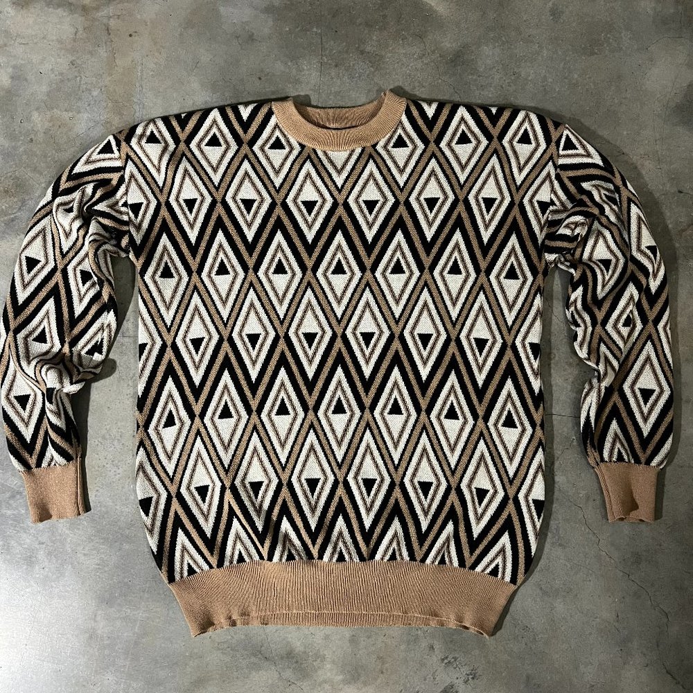 Men's Geometric Print Sweater